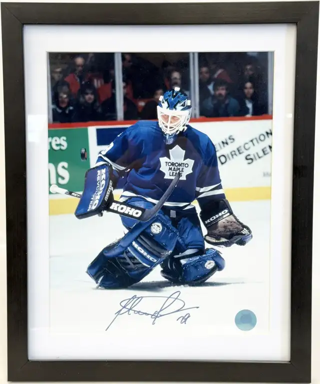 Toronto Maple Leafs Felix Potvin Signed Framed Photo with COA