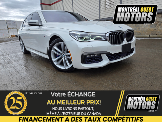 2016 BMW 7 Series 750i xDrive / M Package     / FULL LOAD Cuir N