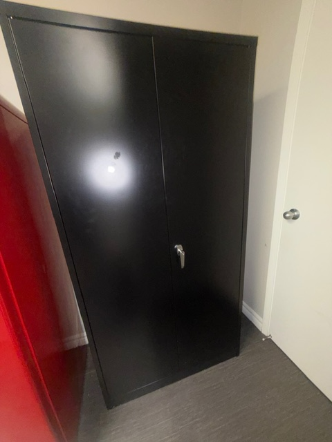 Metal Storage Cabinet with Lock –  Excellent Condition - Photo 2