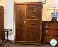FABULOUS ART DECO MAHOGANY CUPBOARD CHEST AT CHARMAINES