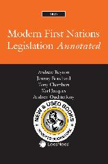 Modern First Nations Legislation Annotated 2026 9780433539155