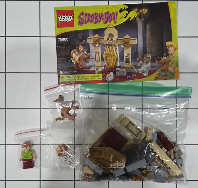 99.9% complete Lego Scooby Doo 75900 Mummy Museum Mystery