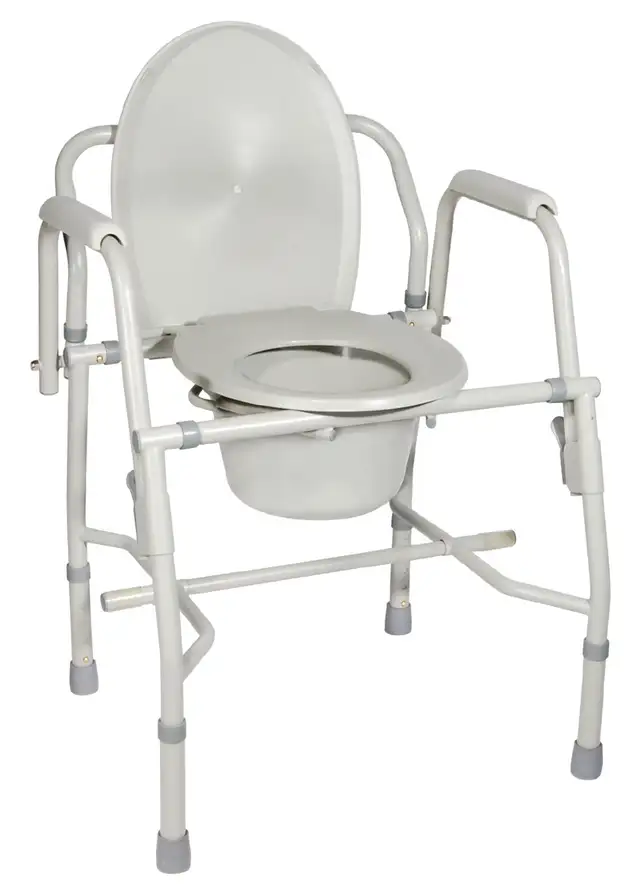 Slightly Used Standard Height Adjustable Commode, Shower Chair. - Photo 3
