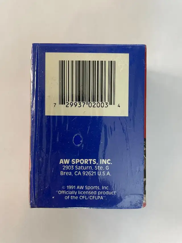 1991 All World CFL Sealed Factory Set (Cards #1-110) - Photo 3