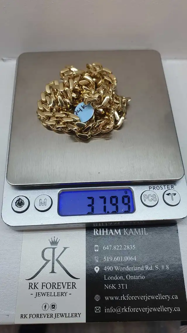 14k yellow gold chain # 367_16 - Photo 6