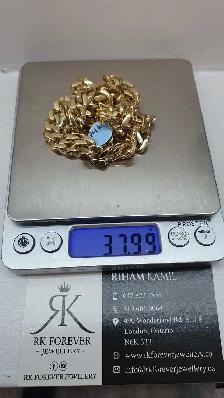 14k yellow gold chain # 367_16 - Photo 6