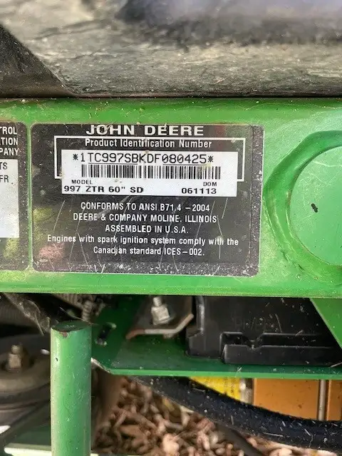 2013 John Deere 997z Lawnmower - Photo 5