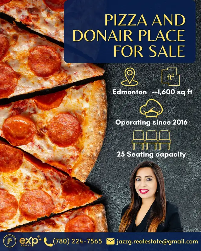 PIZZA AND DONAIR PLACE FOR SALE IN EDMONTON