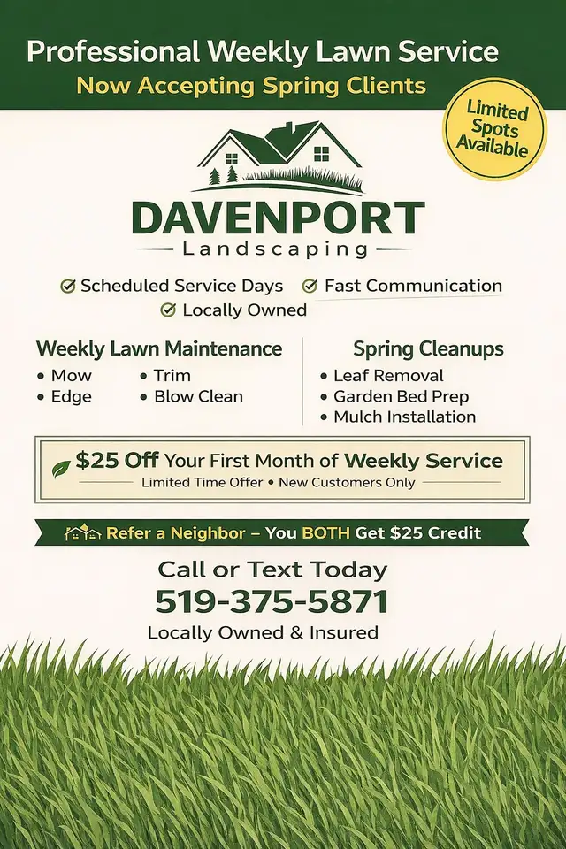 Landscape contracts available