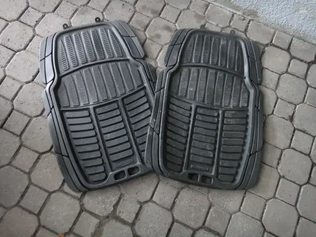 2 tapis auto noir avant