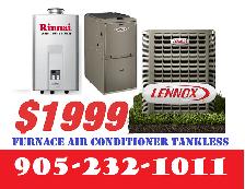 Furnace, Air Conditioner,  Heat Pump, Tankless Water Heaters  Ca