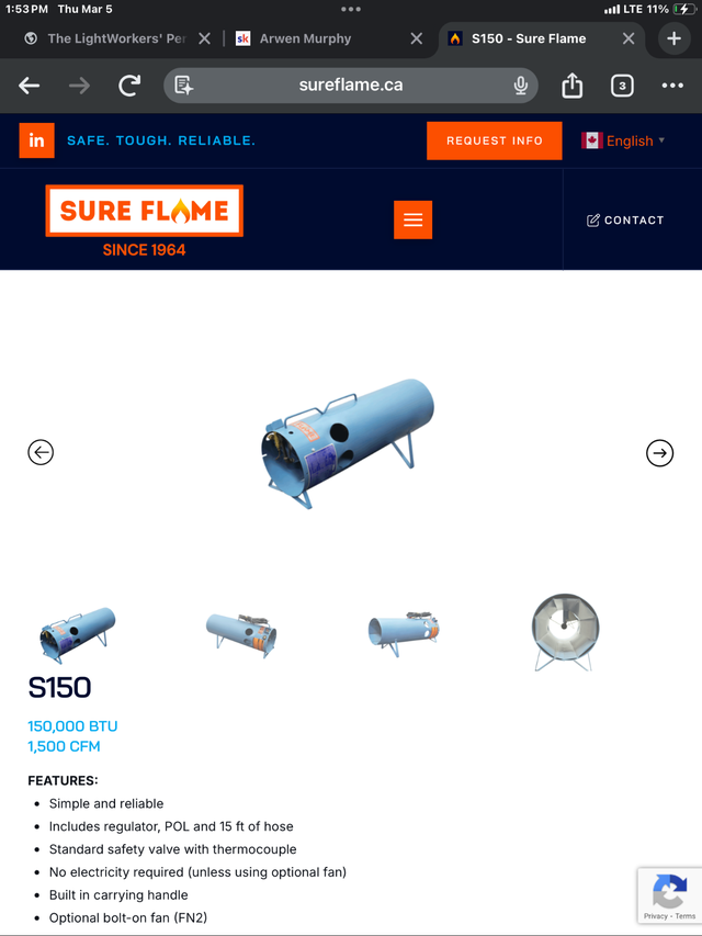 SureFlame Industrial Propane Heater - NEW - Photo 3