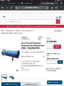 SureFlame Industrial Propane Heater - NEW - Photo 7