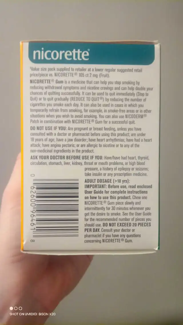 NICORETTE GUM PACK 210 PIECES - Photo 4