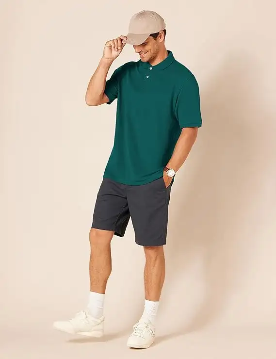 Mens Regular-Fit Cotton Pique Polo Shirt for sale L Scarborough