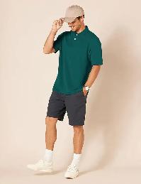 Mens Regular-Fit Cotton Pique Polo Shirt for sale L Scarborough