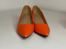 NEW Womens Orange Heels (Size 7.5) - Photo 4