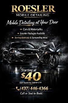 Mobile Detailing across the GTA and surrounding areas