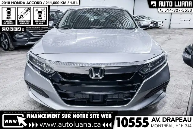 2018 HONDA Accord LX CARPLAY/LANE ASSIST/CAM/KEYLESS/DEMARREUR - Photo 3