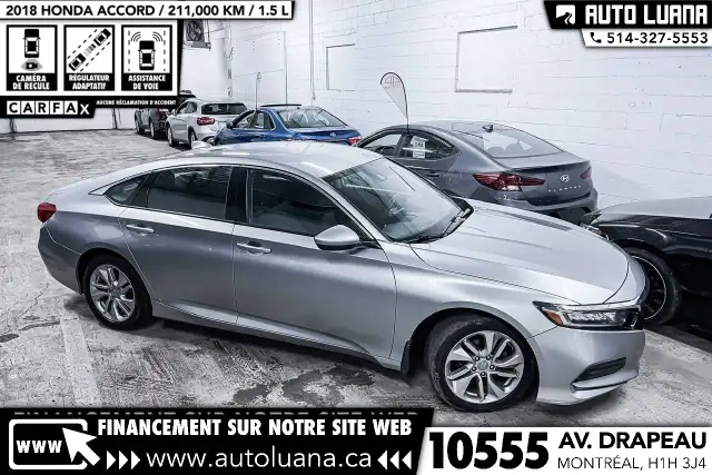 2018 HONDA Accord LX CARPLAY/LANE ASSIST/CAM/KEYLESS/DEMARREUR - Photo 5