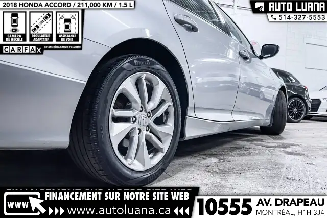 2018 HONDA Accord LX CARPLAY/LANE ASSIST/CAM/KEYLESS/DEMARREUR - Photo 14