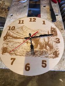 Hand made wooden clocks lazer engraved - Photo 3
