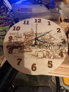 Hand made wooden clocks lazer engraved - Photo 4