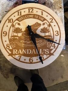 Hand made wooden clocks lazer engraved - Photo 5