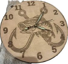 Hand made wooden clocks lazer engraved - Photo 9