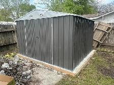 8ft x 11ft Metal Shed – Strong, Rust-Resistant, Easy Assembly - Photo 4