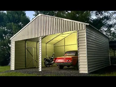 21’x19’ Metal Double Garage – Protect Cars, Equipment & Tools! - Photo 3