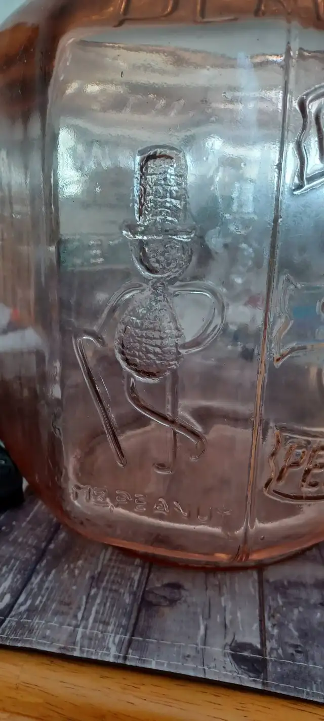 Mr.Peanut ( Planters), glass peanut/ cookie jar. - Photo 4