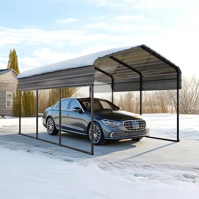 11’x19’ Steel Carport – Shield Your Vehicle from Weather! - Photo 3