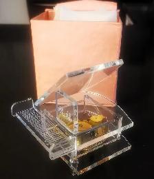Brand New Transparent Reed Piano Music Box - Photo 3