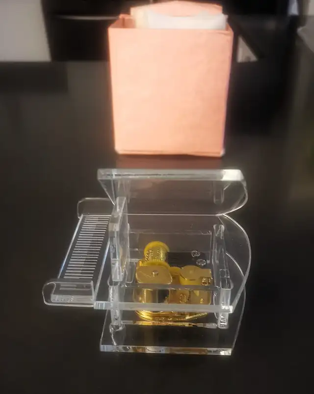 Brand New Transparent Reed Piano Music Box - Photo 5