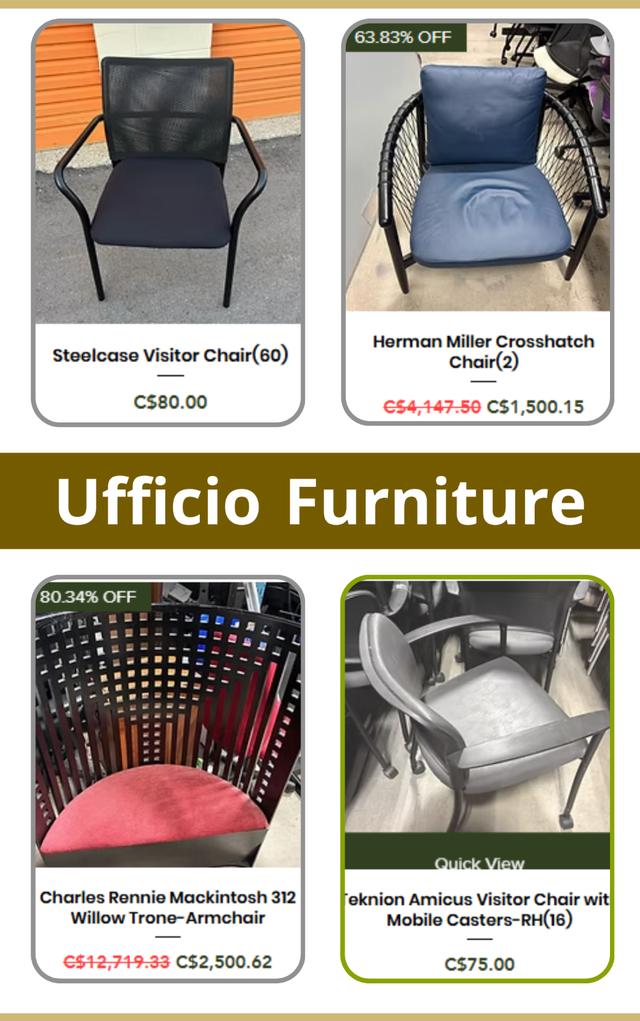 Comfortably with Used Visitor Chairs from Ufficio Furniture!