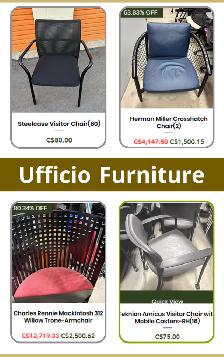 Comfortably with Used Visitor Chairs from Ufficio Furniture!