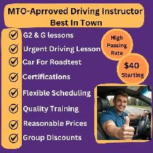 G2 G Driving lessons Driving Instructor Car for test, Early test