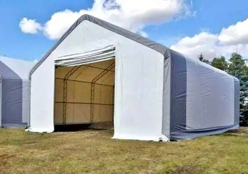 Double Truss Storage Shelter – W40′ × L80′ × H24′
