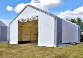 Double Truss Storage Shelter – W40′ × L80′ × H24′