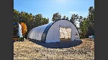 Double Truss Storage Shelter – W40′ × L80′ × H24′ - Photo 3