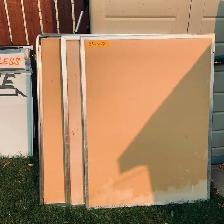 THREE FRAME CLIP POSTER BOARDS  38 X 50 1/4AS PICTURED