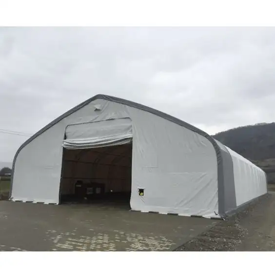 Double Truss Storage Shelter – W50′ × L100′ × H26′