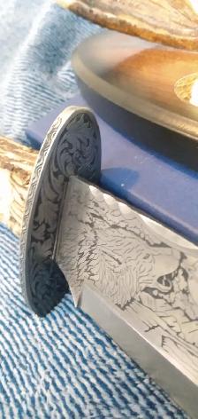 Bowie knife WOLF PACK with display antler $60 - Photo 3