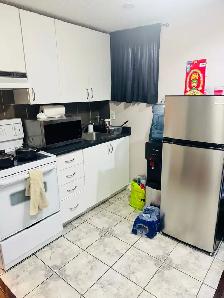 One bedroom in basement