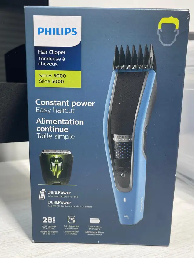 Philips Hair Clipper Series 5000, Washable Hair Clipper with Dua