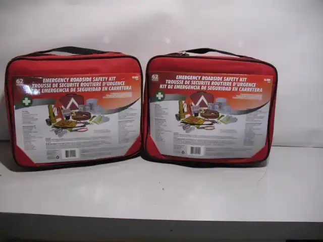 BRAND NEW, Emergency Roadside Safety Kit, 62 Pieces