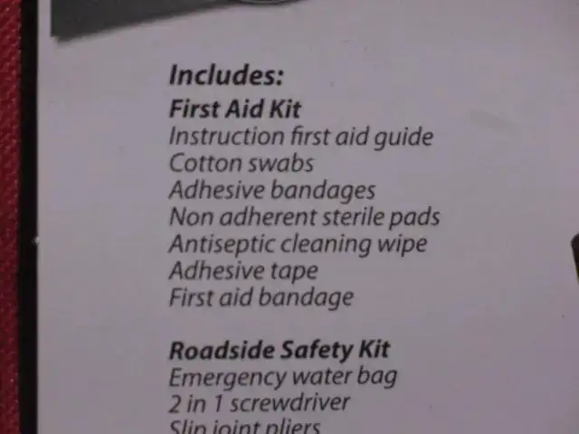 BRAND NEW, Emergency Roadside Safety Kit, 62 Pieces - Photo 7