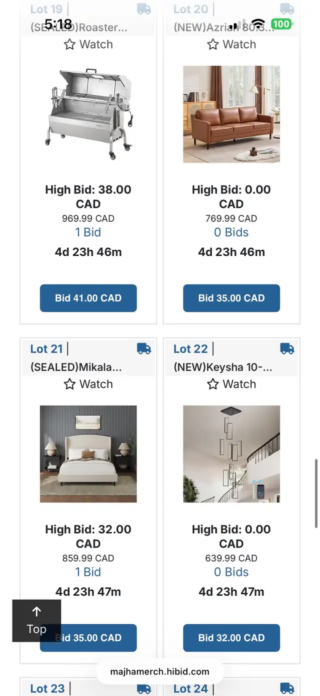Amazon/wayfair Returns Auction – iPhone, Samsung, iPad, Furnitu - Photo 2