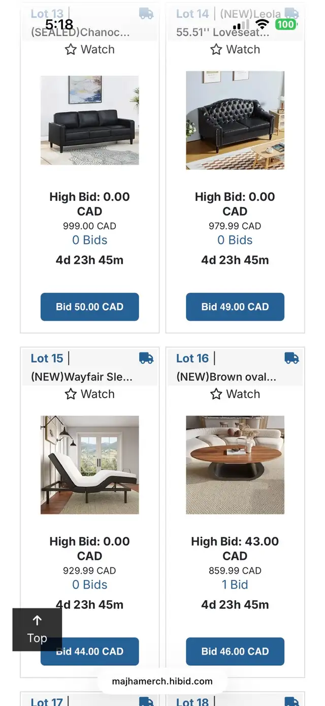 Amazon/wayfair Returns Auction – iPhone, Samsung, iPad, Furnitu - Photo 3